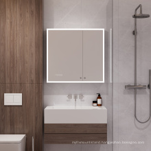 2021 Multi-Function Stainless Steel Bathroom Mirror Cabinet LED Mirror Cabinet  Smart Mirror  YMT-Y80